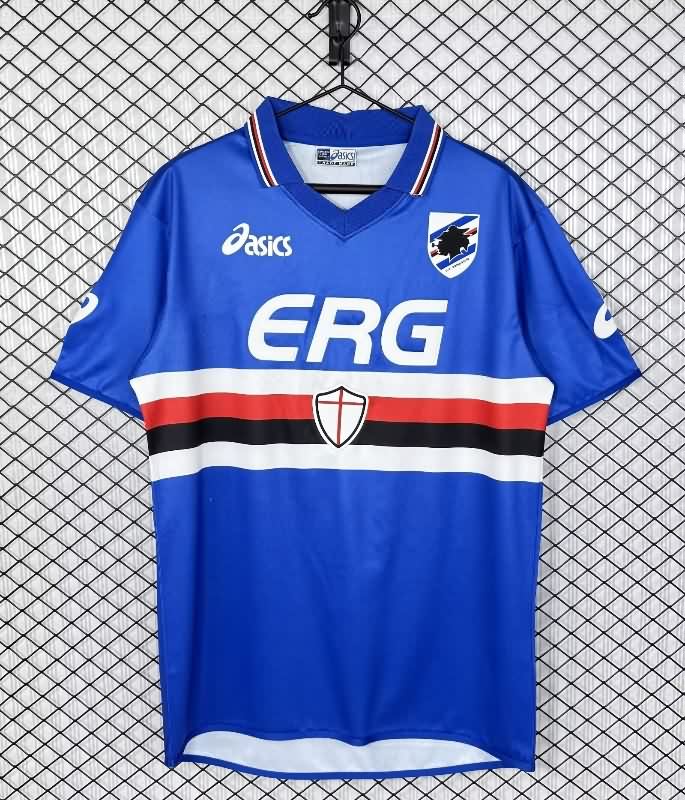 AAA Quality Sampdoria 2003/04 Home Retro Soccer Jersey