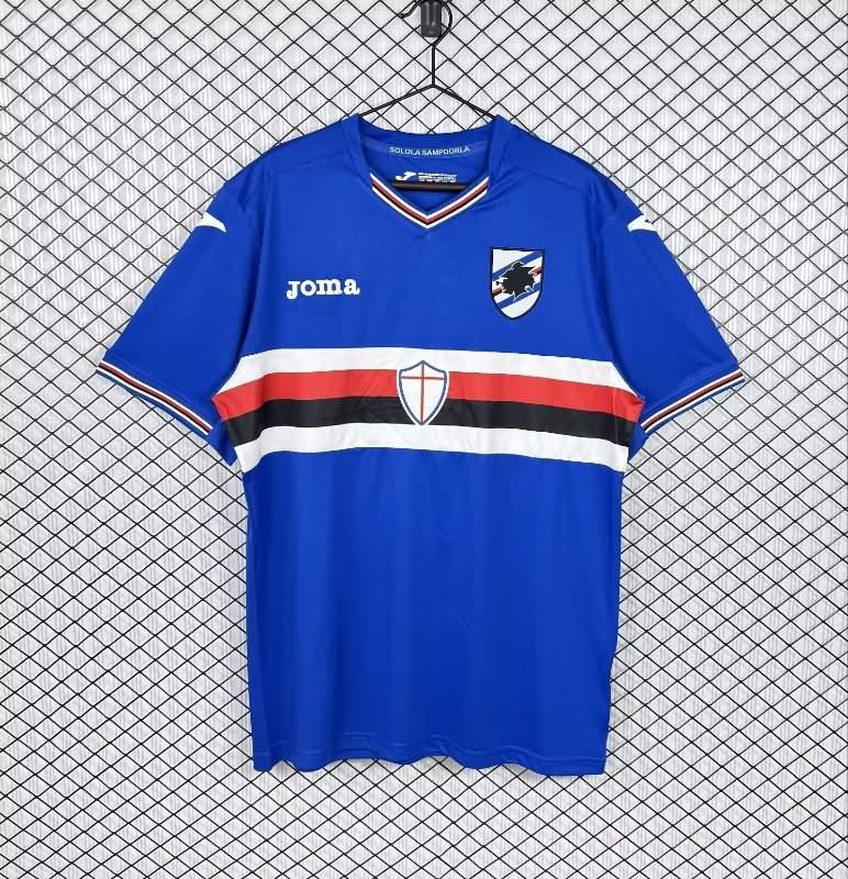 AAA Quality Sampdoria 2016/17 Home Retro Soccer Jersey
