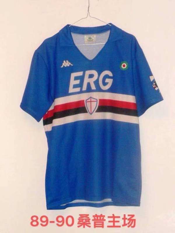 AAA Quality Sampdoria 1989/90 Home Retro Soccer Jersey