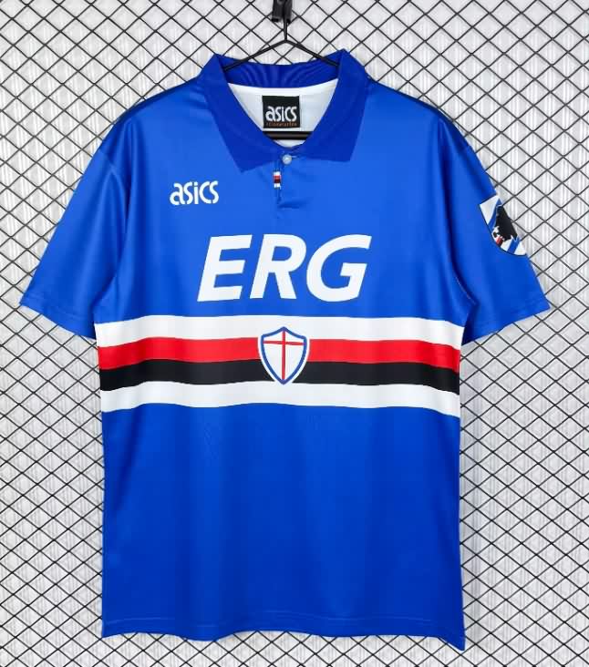 AAA Quality Sampdoria 1993/94 Home Retro Soccer Jersey