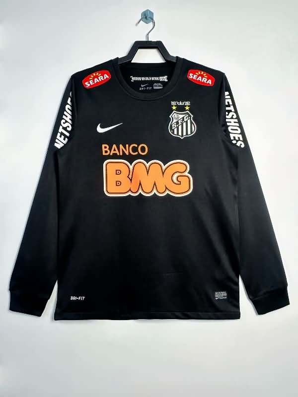 AAA Quality Santos 2012/13 Black Retro Long Sleeve Soccer Jersey