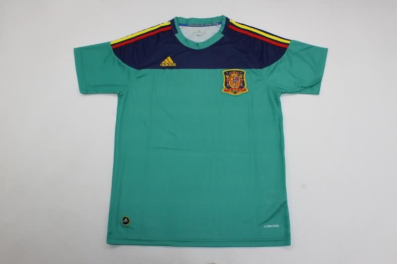 AAA Quality Spain 2010 Goalkeeper Green Retro Soccer Jersey