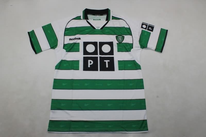 AAA Quality Sporting Lisbon 2001/02 Home Retro Soccer Jersey