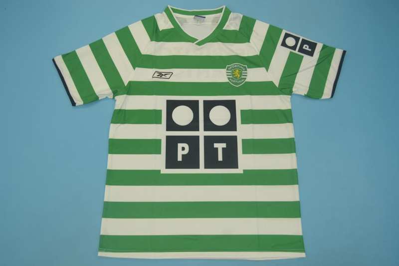 AAA Quality Sporting Lisbon 2003/04 Home Retro Soccer Jersey