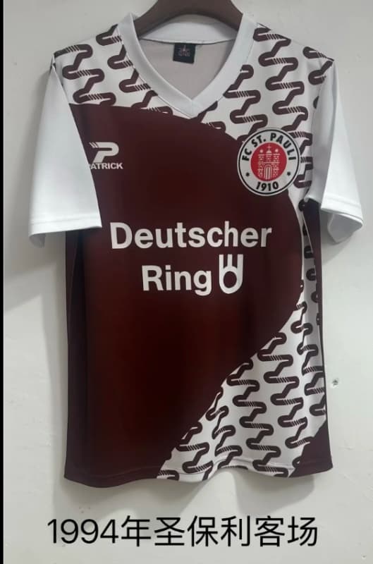 AAA Quality St Pauli 1994 Away Retro Soccer Jersey