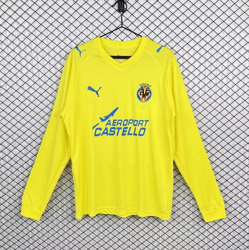 AAA Quality Villarreal 2008/09 Home Long Sleeve Retro Soccer Jersey