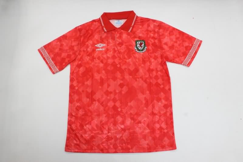 AAA Quality Wales 1990 Home Retro Soccer Jersey