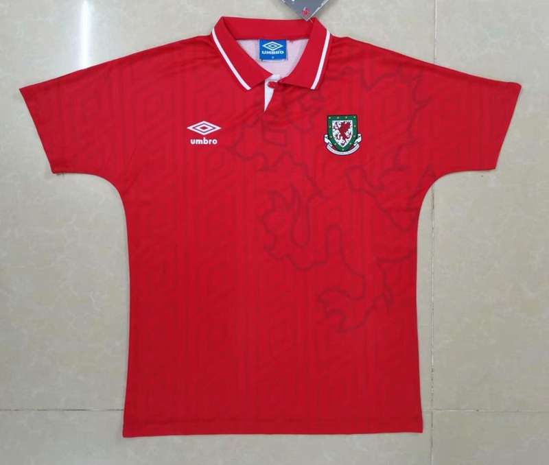 AAA Quality Wales 1994 Home Retro Soccer Jersey