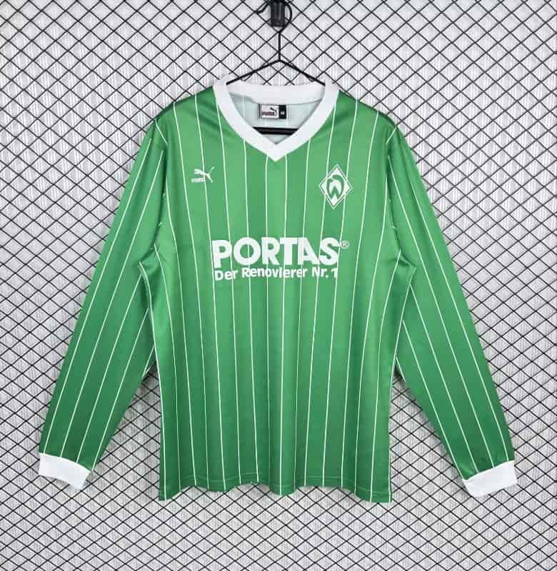 AAA Quality Werder Bremen 1987/88 Away Retro Long Sleeve Soccer Jersey