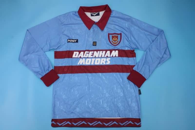 AAA Quality West Ham 1995/97 Away Long Sleeve Retro Soccer Jersey