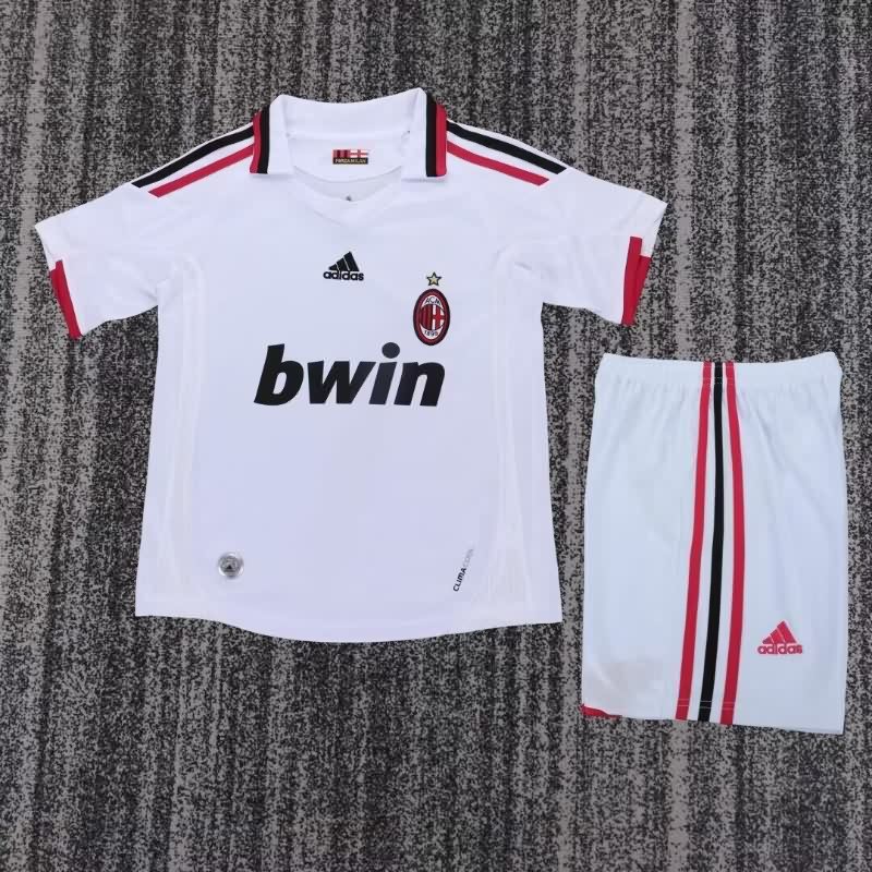 Kids AC Milan 2009/10 Away Soccer Jersey And Shorts