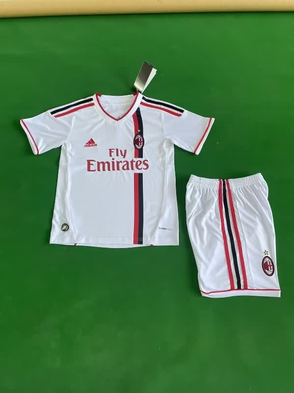 Kids AC Milan 2011/12 Away Soccer Jersey And Shorts
