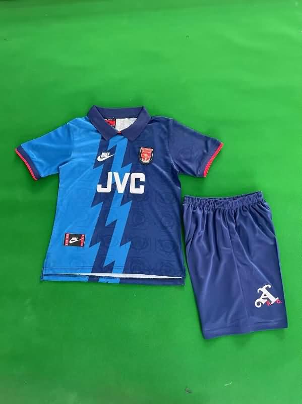 Kids Arsenal 1995/96 Away Soccer Jersey And Shorts