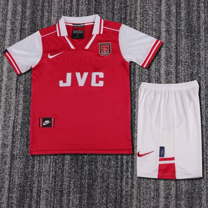 Kids Arsenal 1996/98 Home Soccer Jersey And Shorts