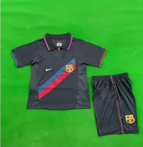 Kids Barcelona 2002/03 Third Soccer Jersey And Shorts