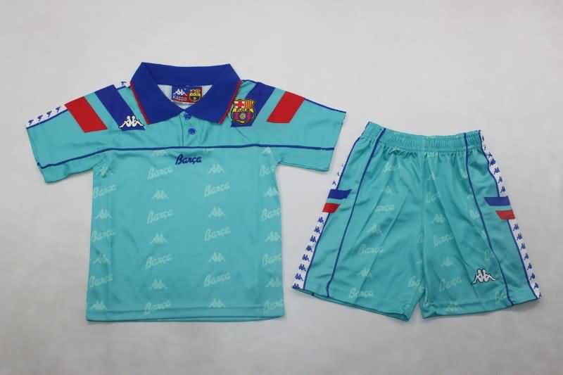 Kids Barcelona 1992/95 Away Soccer Jersey And Shorts