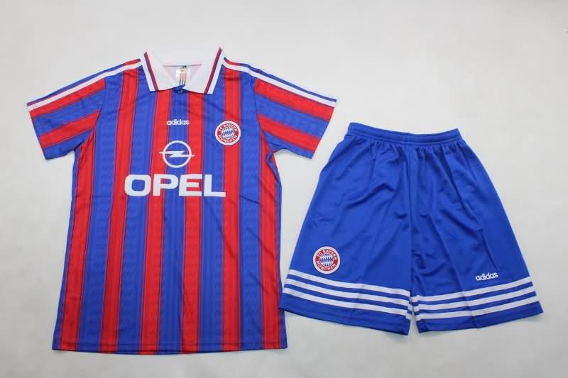 Kids Bayern Munich 1995/97 Home Soccer Jersey And Shorts