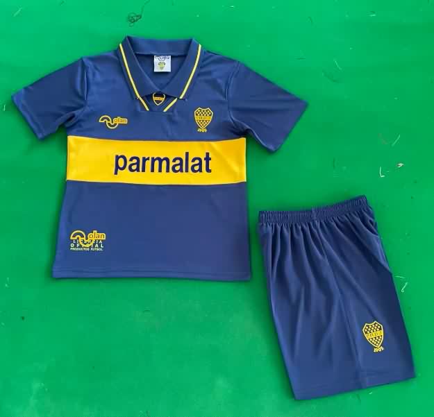 Kids Boca Juniors 1993/95 Home Soccer Jersey And Shorts