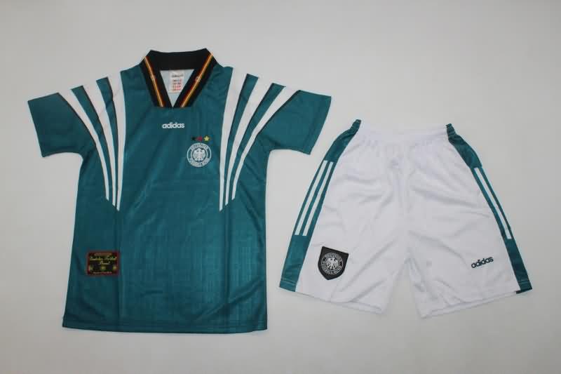 Kids Germany 1996 Away Soccer Jersey And Shorts