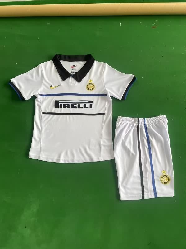 Kids Inter Milan 1998/99 Away Soccer Jersey And Shorts