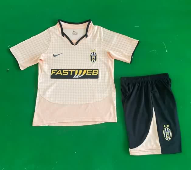 Kids Juventus 2003/04 Away Soccer Jersey And Shorts