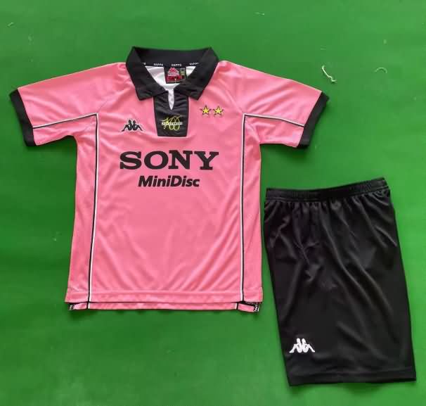 Kids Juventus 1997/98 Away Soccer Jersey And Shorts