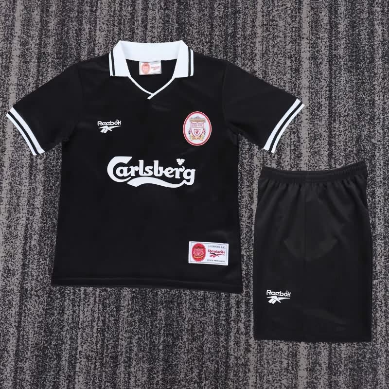 Kids Liverpool 1996/97 Third Soccer Jersey And Shorts