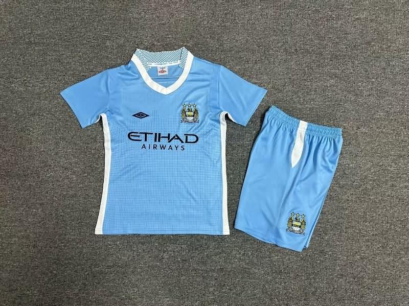 Kids Manchester City 2011/12 Home Soccer Jersey And Shorts