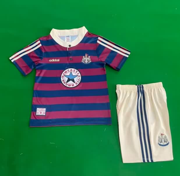 Kids Newcastle United 1996/97 Away Soccer Jersey And Shorts