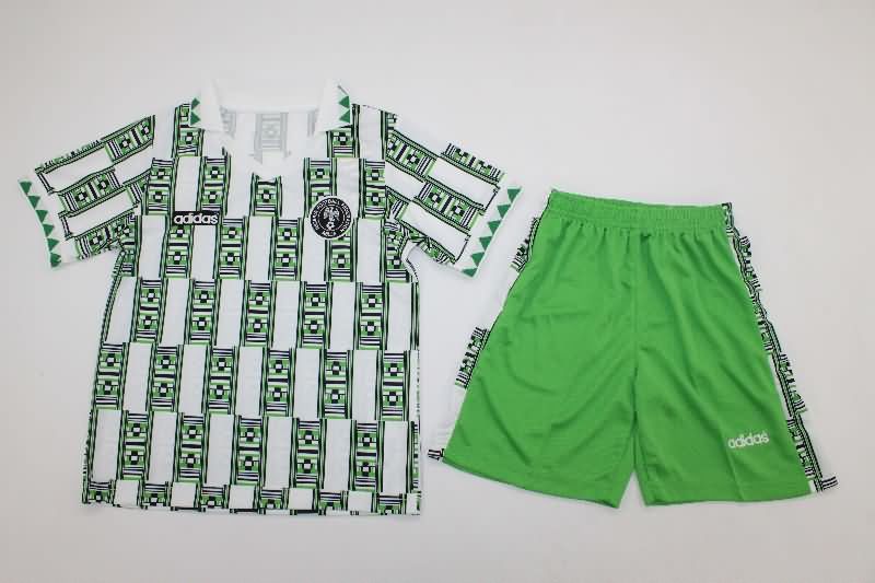 Kids Nigeria 1994 Away Soccer Jersey And Shorts