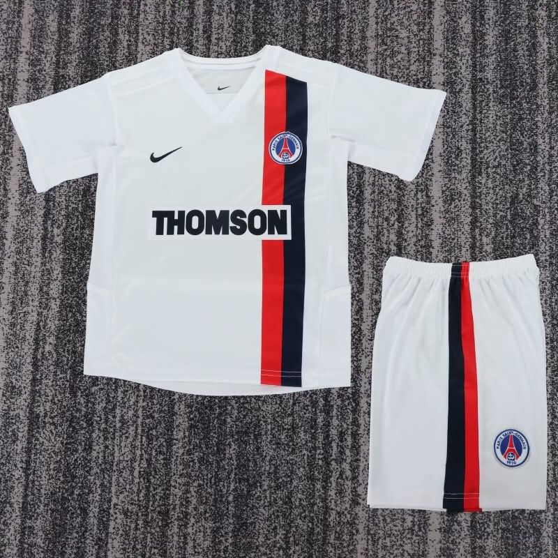 Kids Paris St German 2002/03 Away Soccer Jersey And Shorts