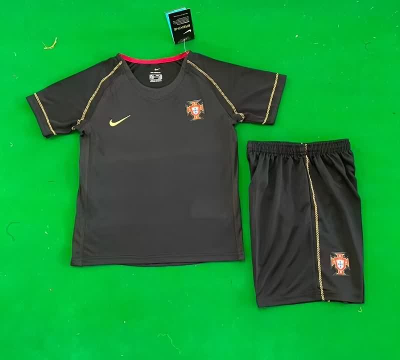 Kids Portugal 2006 Away Soccer Jersey And Shorts