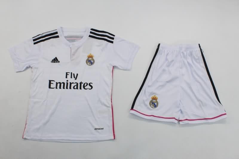 Kids Real Madrid 2014/15 Home Soccer Jersey And Shorts